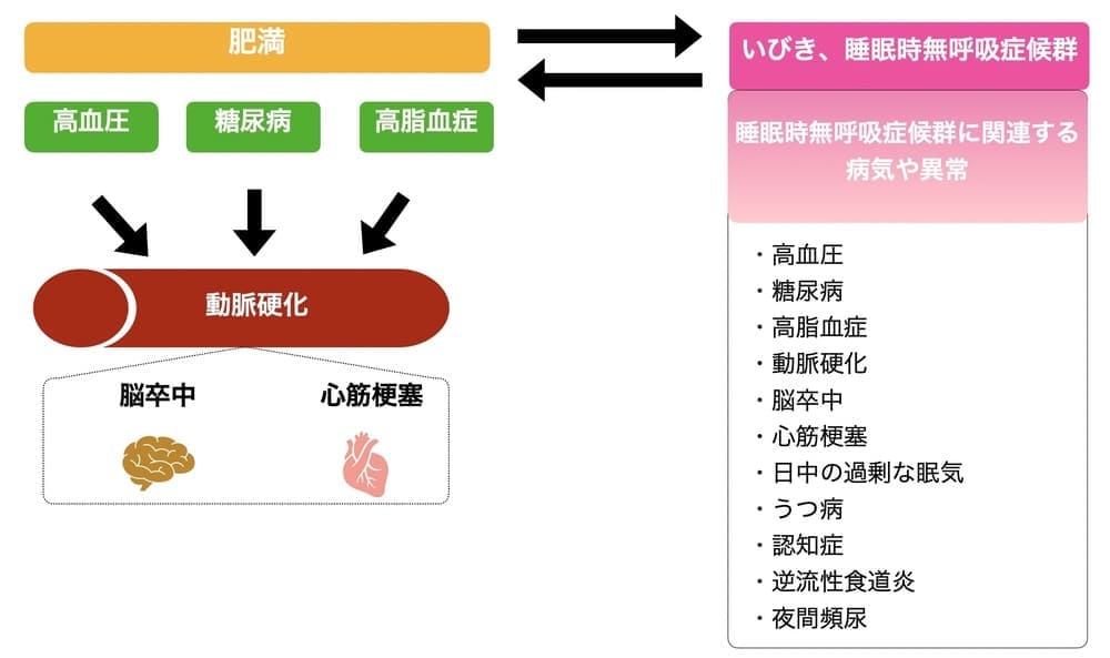 肥満が健康に与える影響