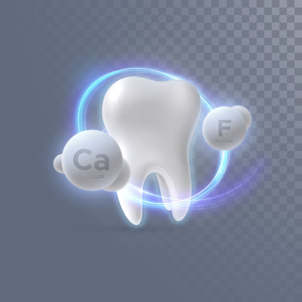 フッ素の虫歯予防効果を示す画像