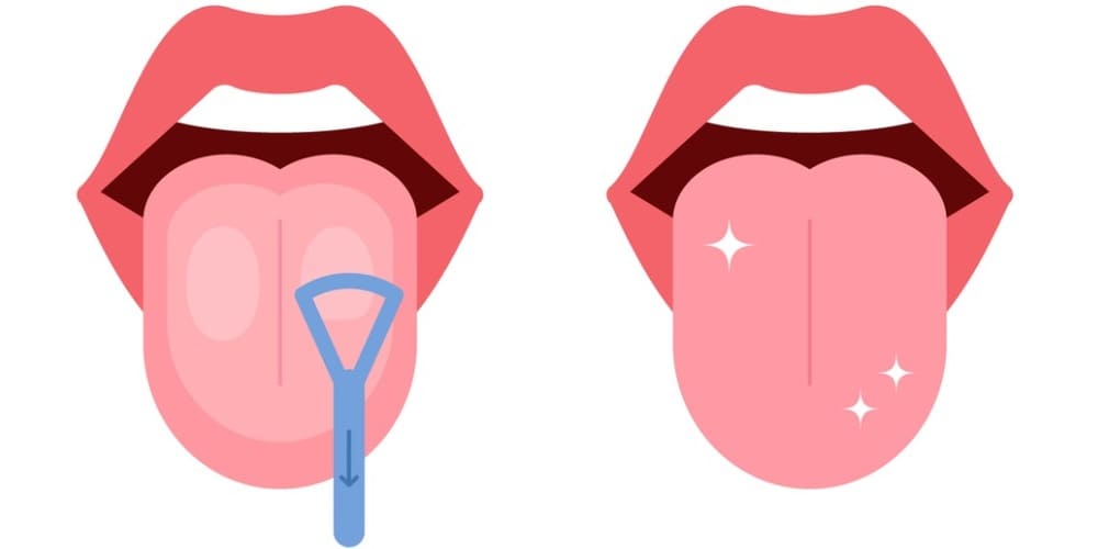 舌磨きの画像
